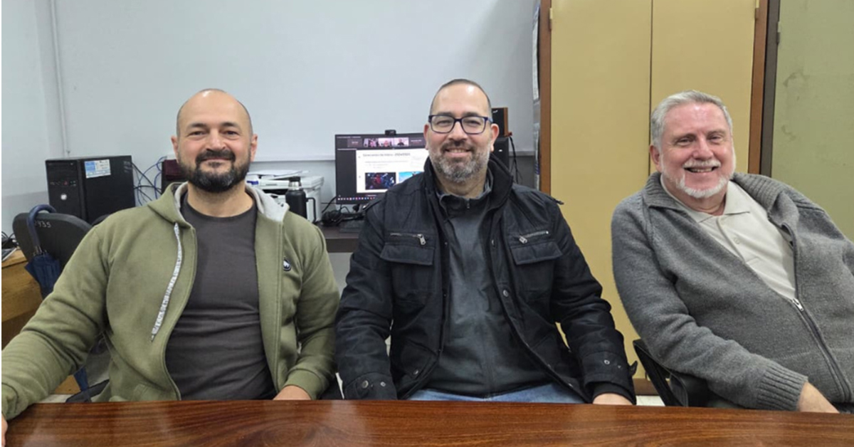 Investigadores Diego Bolatti, Reinaldo Scappini y Sergio Gramajo