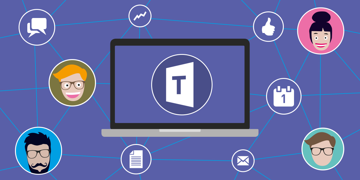 Concepto de interconección con Teams